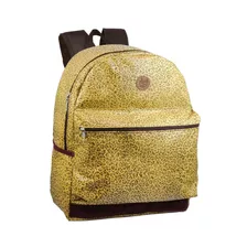 Mochila Feminina C/ Bolso Oncinha Marrom Ref. 6791 Aig