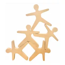 Equilibristas X10 Mdf Juego Montessori Encastre Y Equilibrio