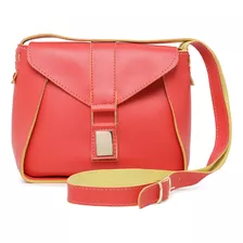 Bolsa Feminina Ombro Mini Bag Luxo Transversal Laranja 8180