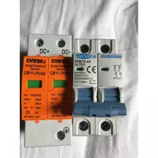 Dps Protetor De Surto Bipolar - Dc + Disjuntor 25a 1000v