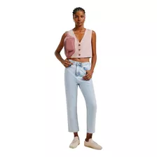 Calça Jeans Feminina Reta Cintura Alta - Hering - H9kh