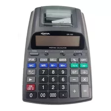 Calculadora Exaktus Er-100 Con Impresor Color Negro