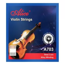 Cuerdas De Violin 4 Cuerdas Marca Alice A703