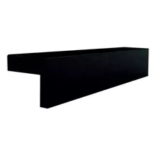 Manija Tirador Mueble Perfil L 64mm Negra Aluminio