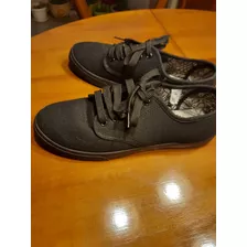 Zapatillas De Lona Negras Nro 39