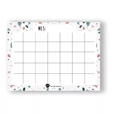 Planner Mensual Borrable + Planner Papel A4 Terrazo