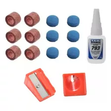 Kit Reparo Para Solas De Tacos De Sinuca Celeron + Apontador