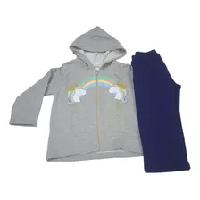 Conjunto Moletom Blusa E Calça Inverno Infantil Meninas