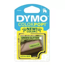 Cinta Dymo Colorpop 12mm Fondo Verde