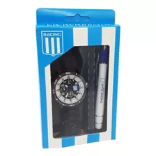 Reloj Supertop Racing Club Y Boligrafo En Caja