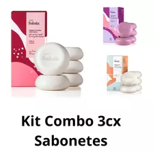 Kit Combo 03 Caixas De Sabonete Em Barra 90g Tododia Natura