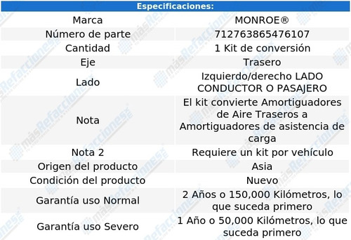 Kit De Conversin Izq/der Trasero Lesabre 00-05 Monroe Foto 2