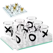 Jogo Da Velha Com Tabuleiro E 9 Copos Shot Para Drink