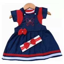 Roupa Vestido De Menina Bebê Rn Infantil De 0 A 8 Meses 