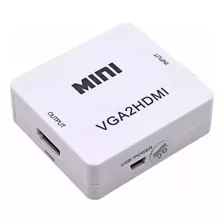 Conversor Vga A Hdmi Con Audio Video Full Hd