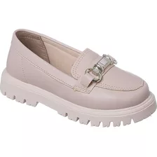 Mocassim Infantil Feminino Macio Oxford Blogueira Ref 28003