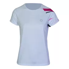 Remera Sixzero Sr Tenis Spin Mujer Blanco/rosa