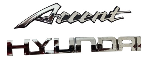 Emblemas Traseros Hyundai Accent Autoadhesivos.  Foto 7