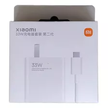 Cargador Xiaomi 33w Original Tipo C Blanco