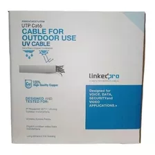 Cable Utp Linkedpro Cat6 Outdoor Cobre 1000ft White