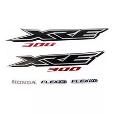 Kit Jogo Adesivo Faixa Honda Xre 300 2016 Branca