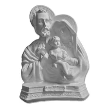 Sagrada Família 30cm Busto Kit Com 5 Imagens De Gesso Cru