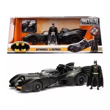 Auto Escala 1:24 - Batimóvil 1989 Con Batman - Jada Toys