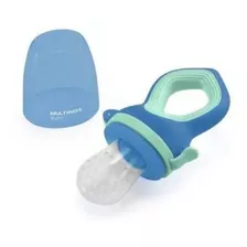 Porta Frutinha Tela Silicone Alimentador Infantil Multikids Cor Azul