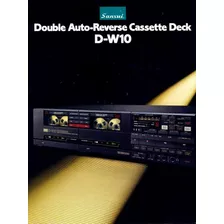 Deck Player Sansui D- W10 Doble Tape Diseño & Tecnolología