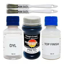 Tinta Para Couro Tenis Bota Sapato 100ml + Diluente + Verniz