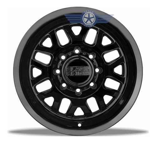 4 Rines 17x9.5 Black Rhino 8-165 Delta Ram Hummer Chevrolet Foto 2