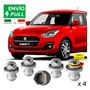 Kit 4 Tuercas Seguridad 12 X 1.5  Nuevo Suzuki Swift Gls  - 