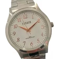 Reloj Feraud Hombre Lf200 100% Acero Cristal Duro 30m 