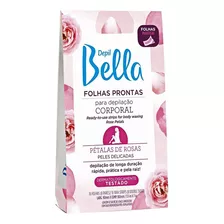 Folhas Prontas Corporal Depil Bella Pétalas De Rosas- 16 Fls