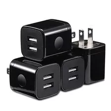 4 Cargadores De Pared Para Celular Usb Xedition 2 Puertos