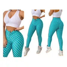 Calça Legging Fitness Feminina/poa/academia/ + Brinde