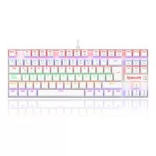 Teclado Kumara Rainbow K552-kr - Red Switch - Blanco