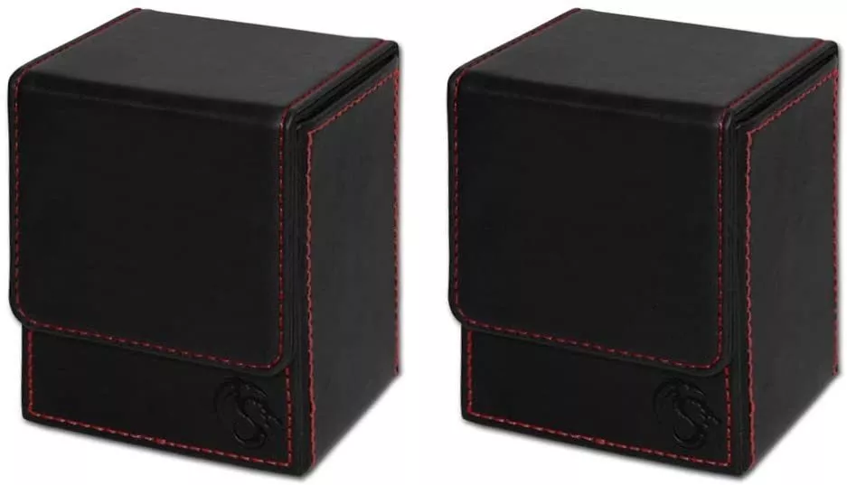 Bcw Deck Case Lx Premium Leatherette Black (2 - Pack)