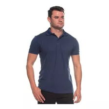 Camisa Polo Piquet Slim Masculino Algodão Elastano Básica