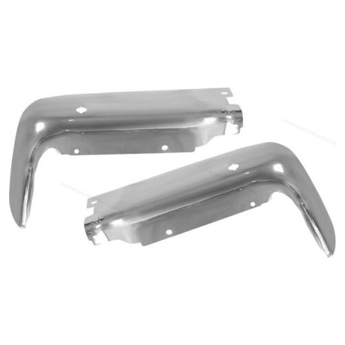 1pair Chrome Lh Rh Rear Bumper End Cap Fit For 2009-2014 Aad Foto 9