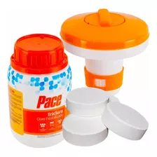 Kit Limpeza P/ Piscinas Pastilhas Pace Cloro + Flutuador