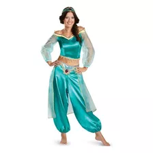 Traje Fantasia Aladdin Jasmine Princess Para Mulher Adulta