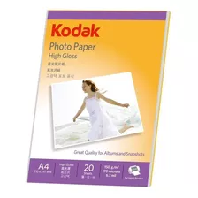 Papel Fotografico Kodak Brillo Premium 150grs A4