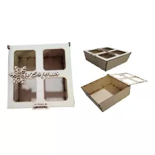 Caja Para Esferas Navideñas Mdf 3mm 1pz