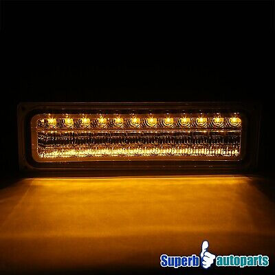 Fits 88-99 Gmc C/k Chevy C10 1500 2500 Led Bumper Signal Zzj Foto 2