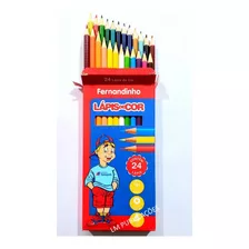 Lápis De Cor Escolar Fernandinho Faber Castell 24 Cores