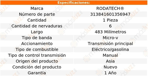 (1) Banda Accesorios Micro-v Xc90 2.0l 4 Cil 17/18 Foto 2