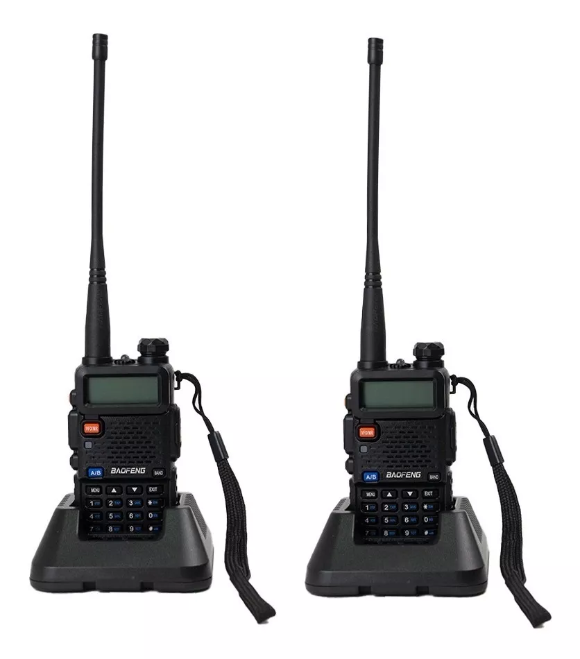 Kit 2 Radio Comunicador Dual Band Baofeng Uv-5r Vhf Uhf
