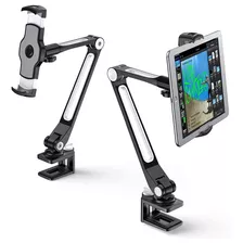 Soporte De Escritorio Para Tablet/celular 4 A 11 Negro