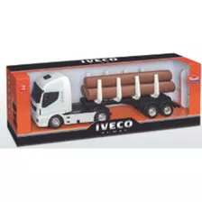 Miniatura Caminhão Iveco Hi-way Carregando Tora Original